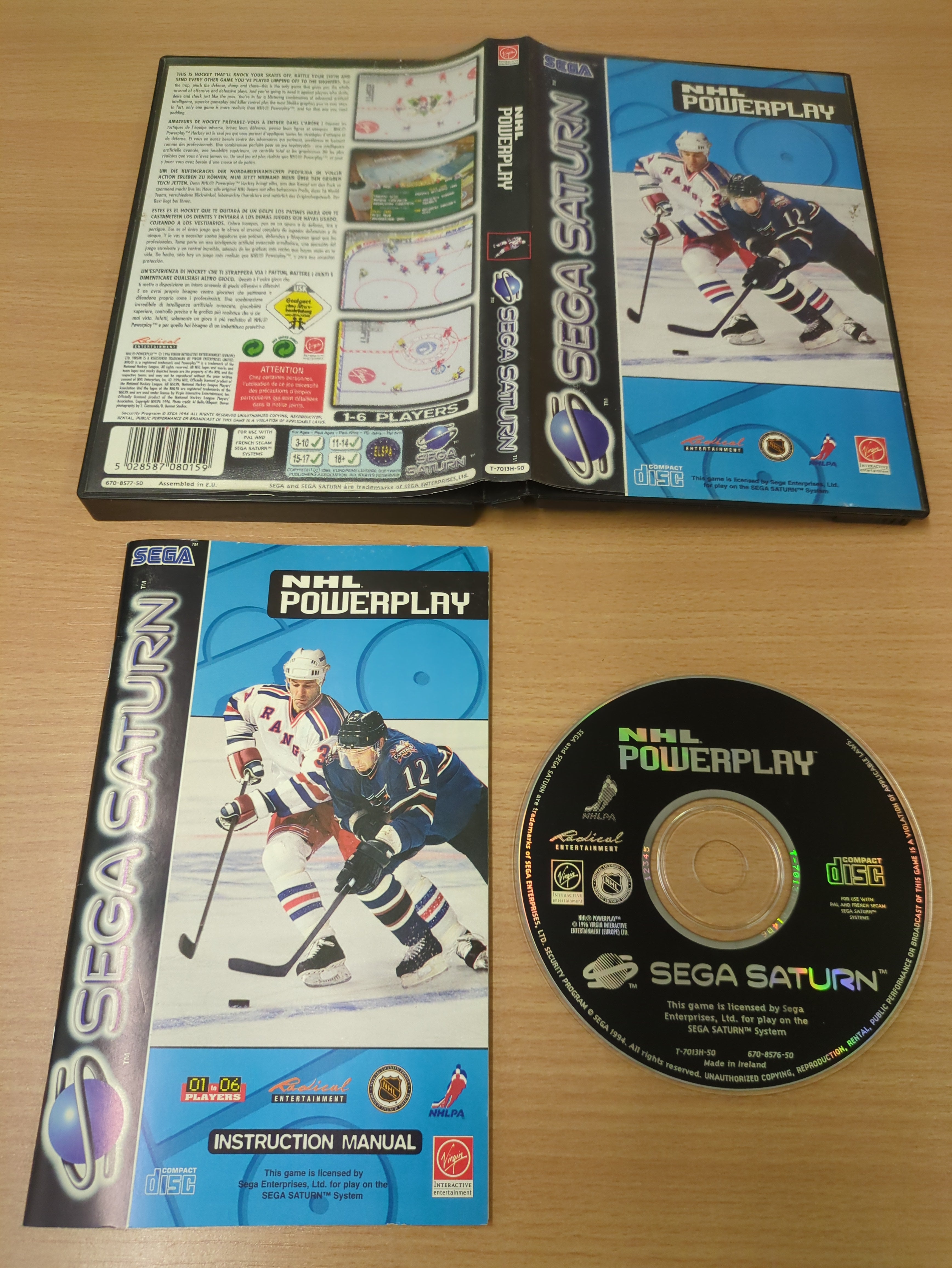 NHL Powerplay Sega Saturn game NHL Powerplay Sega Saturn game